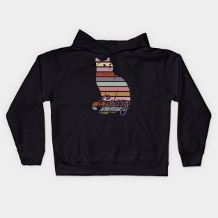 Colorful Cat Art Kids Hoodie